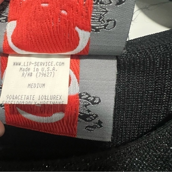 Vintage Lip Service Long Sleeve Top in Excellent Vintage Pre Loved Condi… - Picture 8 of 8